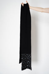 Lorena Antoniazzi Wool Cashmere Crystal Embellished Scarf in Black Vancouver. Shop Online or in Store.