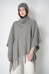 Lorena Antoniazzi Wool Cashmere Crystal Embellished Toque in Grey Vancouver. Shop Online or in Store.