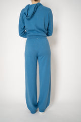 Lorena Antoniazzi Wool Cashmere Knit Joggers in Turquoise Vancouver. Shop Online or in Store.