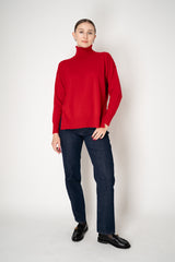 Lorena Antoniazzi Wool Cashmere Knit Turtleneck Pullover in Lollipop Red Vancouver. Shop Online or in Store.