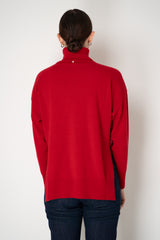 Lorena Antoniazzi Wool Cashmere Knit Turtleneck Pullover in Lollipop Red Vancouver. Shop Online or in Store.