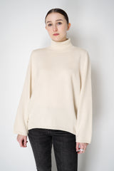 Lorena Antoniazzi Wool Cashmere Knit Turtleneck Sweater in Off-White Vancouver. Shop Online or in Store.