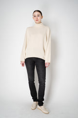 Lorena Antoniazzi Wool Cashmere Knit Turtleneck Sweater in Off-White Vancouver. Shop Online or in Store.