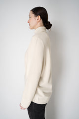 Lorena Antoniazzi Wool Cashmere Knit Turtleneck Sweater in Off-White Vancouver. Shop Online or in Store.