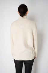 Lorena Antoniazzi Wool Cashmere Knit Turtleneck Sweater in Off-White Vancouver. Shop Online or in Store.