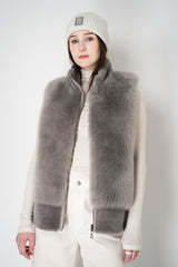 Lorena Antoniazzi Wool Cashmere Lurex Toque in Frosty White Vancouver. Shop Online or in Store.
