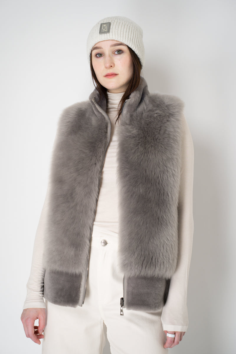 Lorena Antoniazzi Wool Cashmere Lurex Toque in Frosty White Vancouver. Shop Online or in Store.