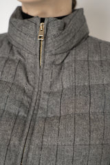 Lorena Antoniazzi Wool Viscose Padded Hourglass Vest in Grey Vancouver. Shop Online or in Store.