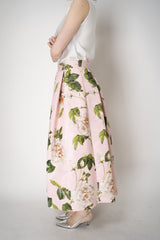 Lunatica Milano Brocade Maxi Skirt Luna MLX Roses Print in Pink Vancouver. Shop Online or in Store.