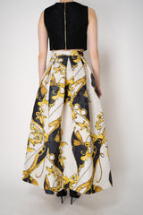 Lunatica Milano Matelasse Brocade Maxi Pleated Skirt in Baroque Print Vancouver. Shop Online or in Store.