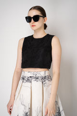 Lunatica Milano Short Matelasse Top in Black Vancouver. Shop Online or in Store.
