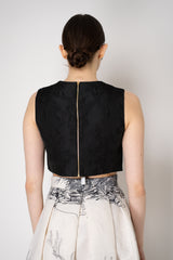 Lunatica Milano Short Matelasse Top in Black Vancouver. Shop Online or in Store.