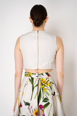 Lunatica Milano Short Matelasse Top in Ivory Vancouver. Shop Online or in Store.