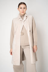 Manzoni 24 100% Nappa Lamb Shearling Vest in Cream Vancouver. Shop Online or in Store.