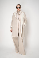 Manzoni 24 100% Nappa Lamb Shearling Vest in Cream Vancouver. Shop Online or in Store.