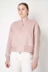 Manzoni 24 Loro Piana Wool Cashmere Flannel Bomber Jacket in Rose Vancouver. Shop Online or in Store.