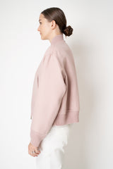 Manzoni 24 Loro Piana Wool Cashmere Flannel Bomber Jacket in Rose Vancouver. Shop Online or in Store.