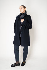Manzoni 24 Wool Cashmere Loro Piana Coat in Navy Vancouver. Shop Online or in Store.
