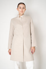 Manzoni 24 Wool Cashmere Loro Piana Coat in Oat Vancouver. Shop Online or in Store.