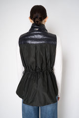 Herno Padded Vest with Cinchable Waist in Black