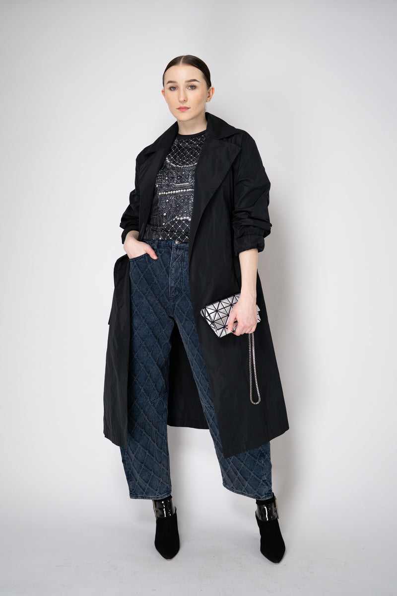 Peter O. Mahler Crash Trench Coat in Black