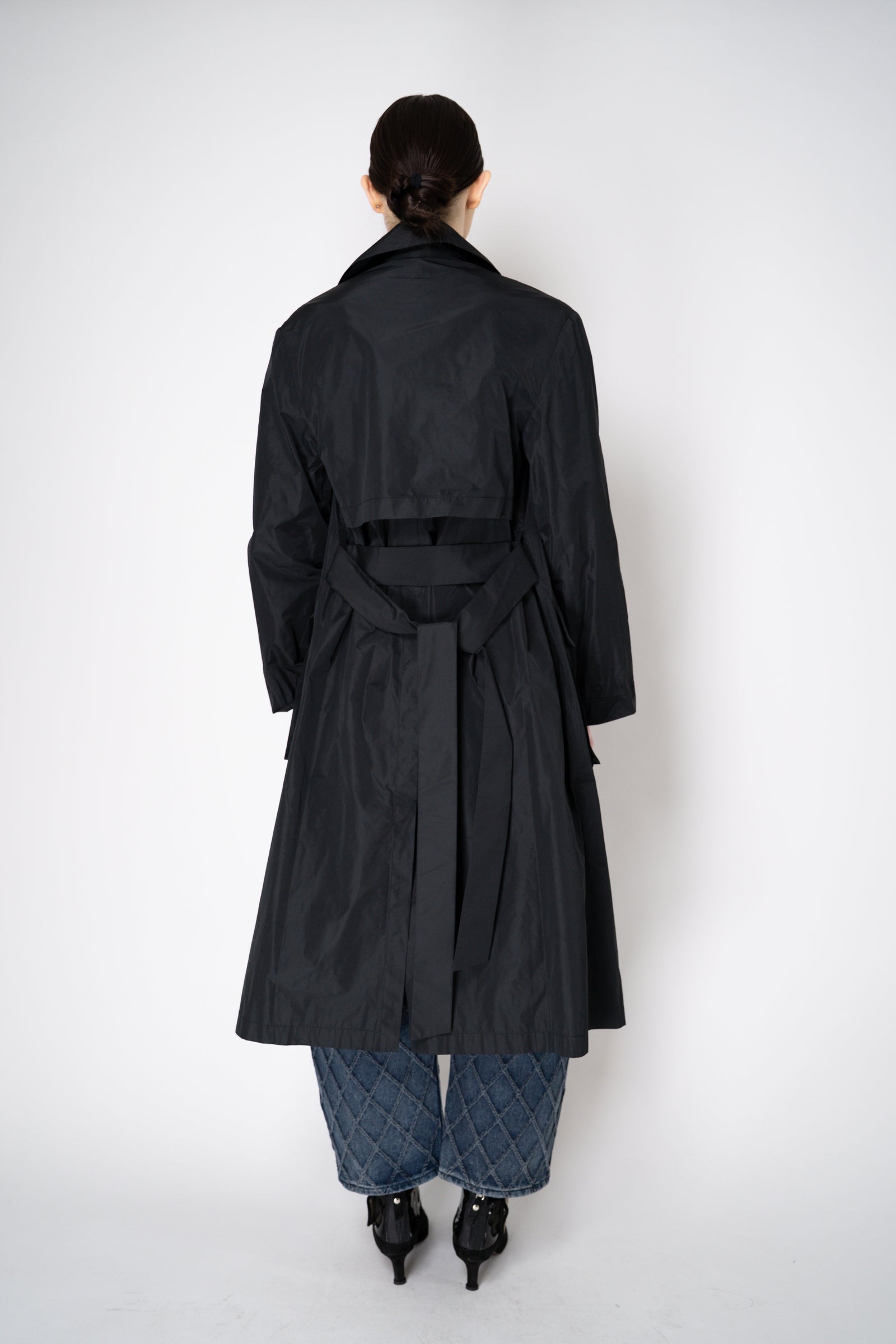 Peter O. Mahler Crash Trench Coat in Black – Ashia Mode