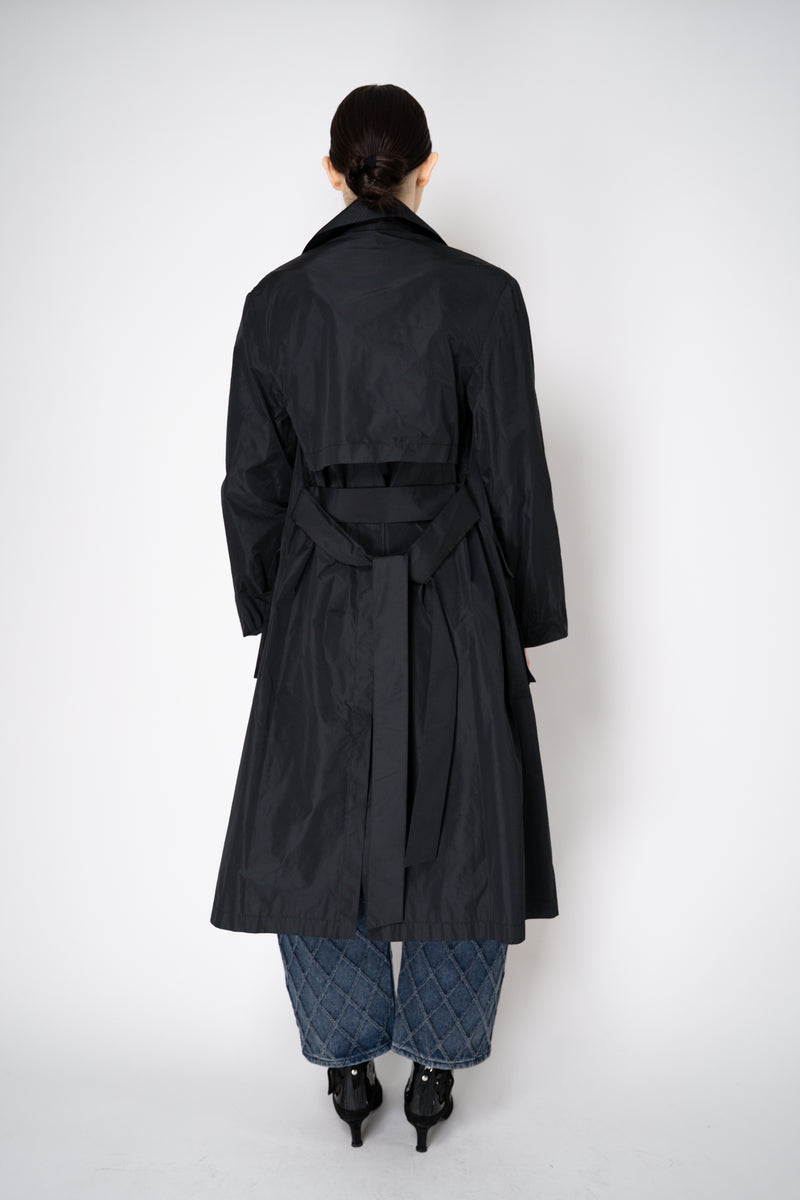 Peter O. Mahler Crash Trench Coat in Black