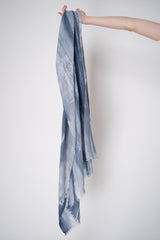 Lorena Antoniazzi Virgin Wool Tie-Dye Blue Scarf