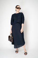 MeiMeiJ 3D Effect Skirt in Comet Blue Vancouver. Shop Online or in Store.