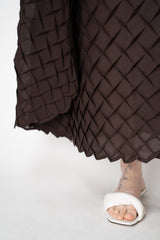 MeiMeiJ 3D Effect Skirt in Mocha Brown Vancouver. Shop Online or in Store.