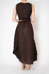 MeiMeiJ 3D Effect Skirt in Mocha Brown Vancouver. Shop Online or in Store.