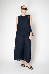 MeiMeiJ 3D Effect Sleeveless Top in Comet Blue Vancouver. Shop Online or in Store.