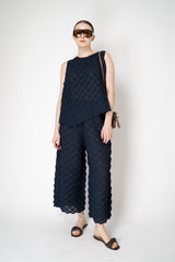 MeiMeiJ 3D Effect Sleeveless Top in Comet Blue Vancouver. Shop Online or in Store.