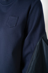 MeiMeiJ Long Sleeve Viscose Bi-Stretch Sweatshirt in Navy Vancouver. Shop Online or in Store.