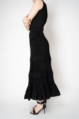 MeiMeiJ Pleated Tiered Peplum Skirt in Black Vancouver. Shop Online or in Store.