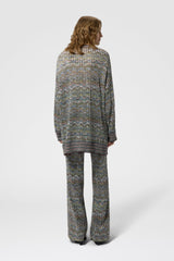 Missoni Knit Viscose Sequin Oversized Cardigan in Multicolour Print