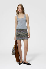 Missoni Space-Dye Viscose Lamé Mini Skirt in Multicolour