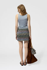 Missoni Space-Dye Viscose Lamé Mini Skirt in Multicolour