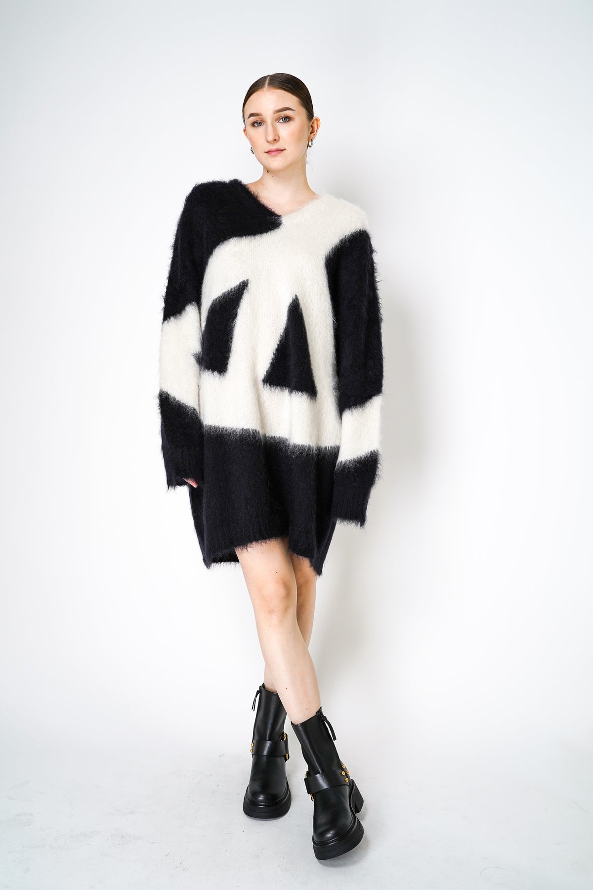 Moschino_Dress_in_Brushed_Moha