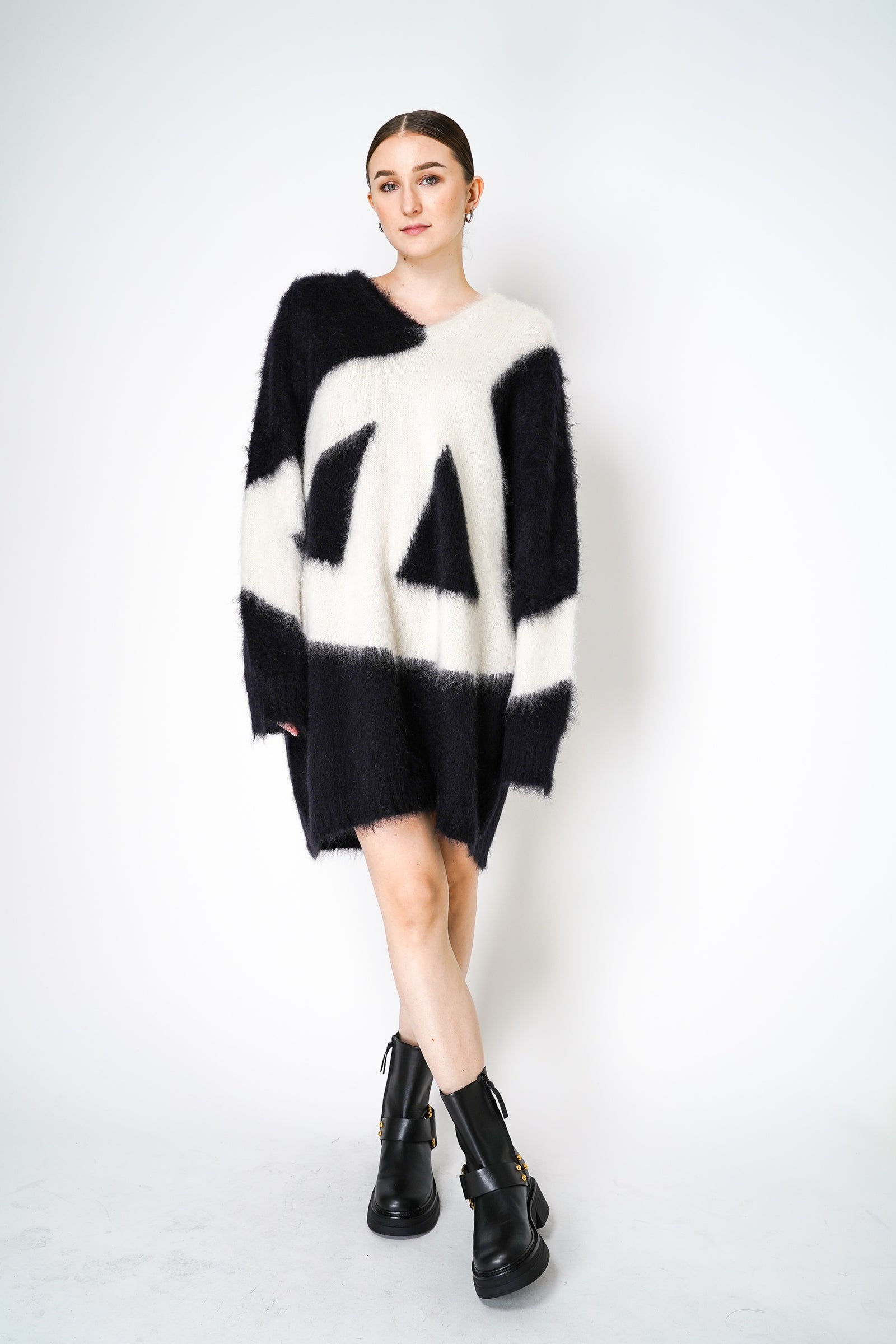 【関税&送料込み】Moschino Jacket Dress Moschino_Dress_in_Brushed_Moha