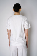 Moschino Jeans Short Sleeve Bagged Apples Graphic T-Shirt in White Vancouver. Shop Online or In Store.
