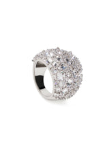 Nickho Rey Stetson Ring in White Rhodium with White Crystals Vancouver. Shop Online or in Store.