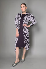 Pleats Please Issey Miyake Monthly Colors: November Dress in Dark Purple- Ashia Mode- Vancouver, BC