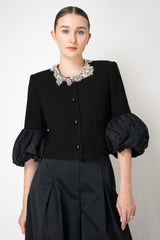 Odeeh Rhinestone Collier in Crystal Pearls