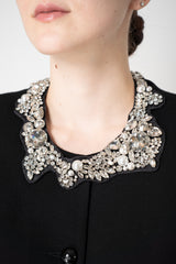 Odeeh Rhinestone Collier in Crystal Pearls
