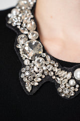 Odeeh Rhinestone Collier in Crystal Pearls