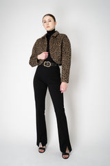Odeeh Stretch Viscose Flared Pull-On Pants in Jet Black Vancouver. Shop Online or in Store.
