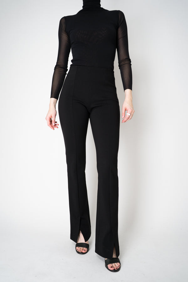 Odeeh Stretch Viscose Flared Pull-On Pants in Jet Black Vancouver. Shop Online or in Store.