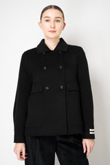 Odeeh Wool Cashmere Double Breasted Jacket in Black