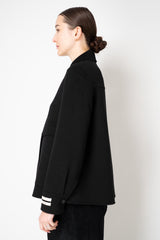 Odeeh Wool Cashmere Double Breasted Jacket in Black